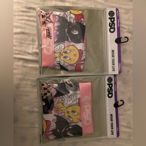 PSD Looney Tunes- Angel VS Devil Sports Bra & Boy Shorts *NEW NEVER OPENED*